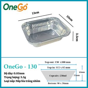 Hộp Nhôm Thực Phẩm 230ml