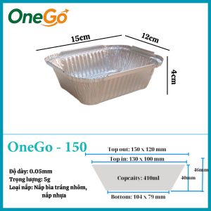 Hộp Nhôm Thực Phẩm 410ml