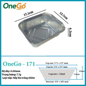 Hộp Nhôm Thực Phẩm 550ml