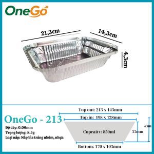 Hộp Nhôm Thực Phẩm 850ml