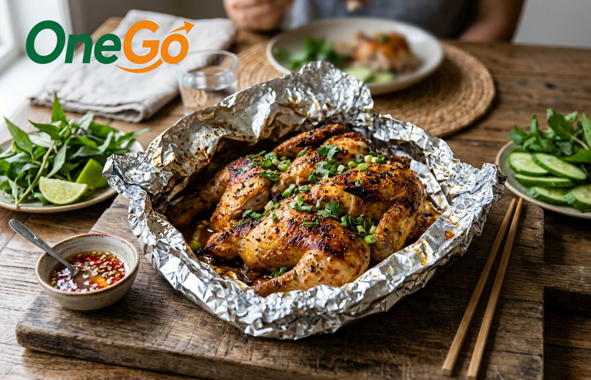 Gà nướng giấy bạc OneGo