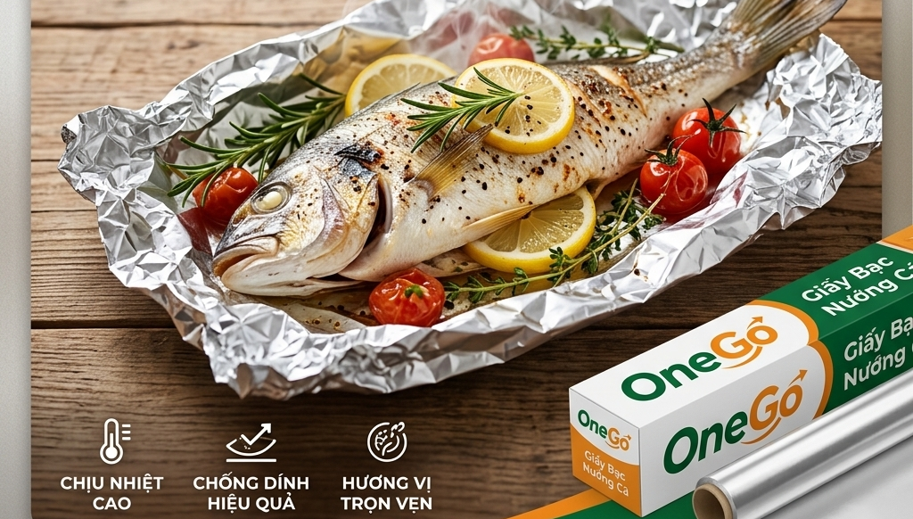 Giấy bạc nướng cá OneGo