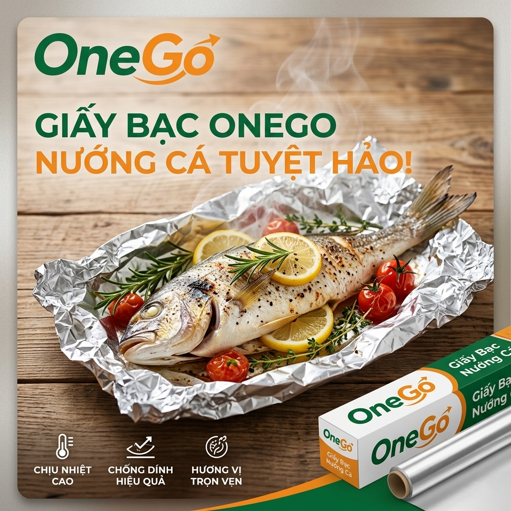 Giấy bạc nướng cá OneGo