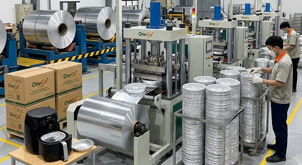 Nhà máy sản xuất khay lót nồi chiên không dầu