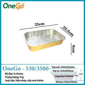 Hộp Nhôm Thực Phẩm 3500ml
