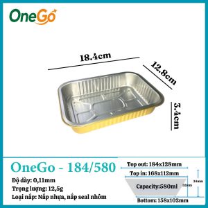 Hộp Nhôm Thực Phẩm 580ml