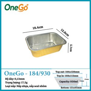 Hộp Nhôm Thực Phẩm 930ml