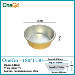 Hộp Nhôm Thực Phẩm 1130ml