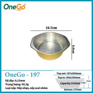 Hộp Nhôm Thực Phẩm 1430ml
