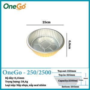 Hộp Nhôm Thực Phẩm 2500ml