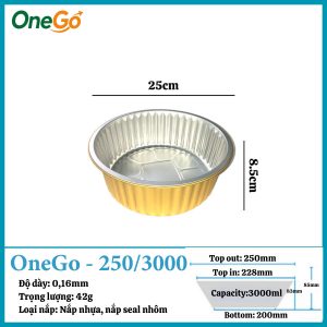 Hộp Nhôm Thực Phẩm 3000ml
