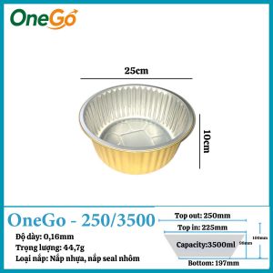 Hộp Nhôm Thực Phẩm 3500ml