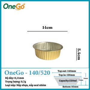 Hộp Nhôm Thực Phẩm 520ml