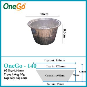 Hộp Nhôm Thực Phẩm 600ml