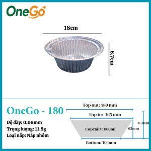 Hộp Nhôm Thực Phẩm 800ml