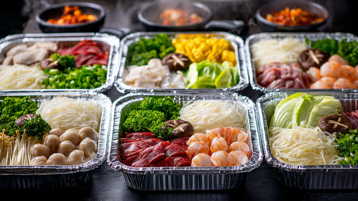 Khay giấy bạc đựng lẩu OneGo
