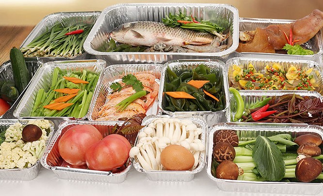 Khay giấy bạc đựng lẩu OneGo