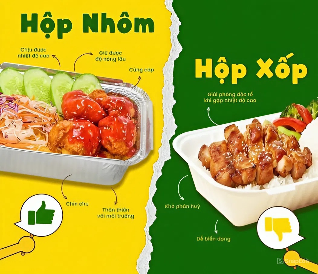 Khay giấy bạc đựng cơm gà 