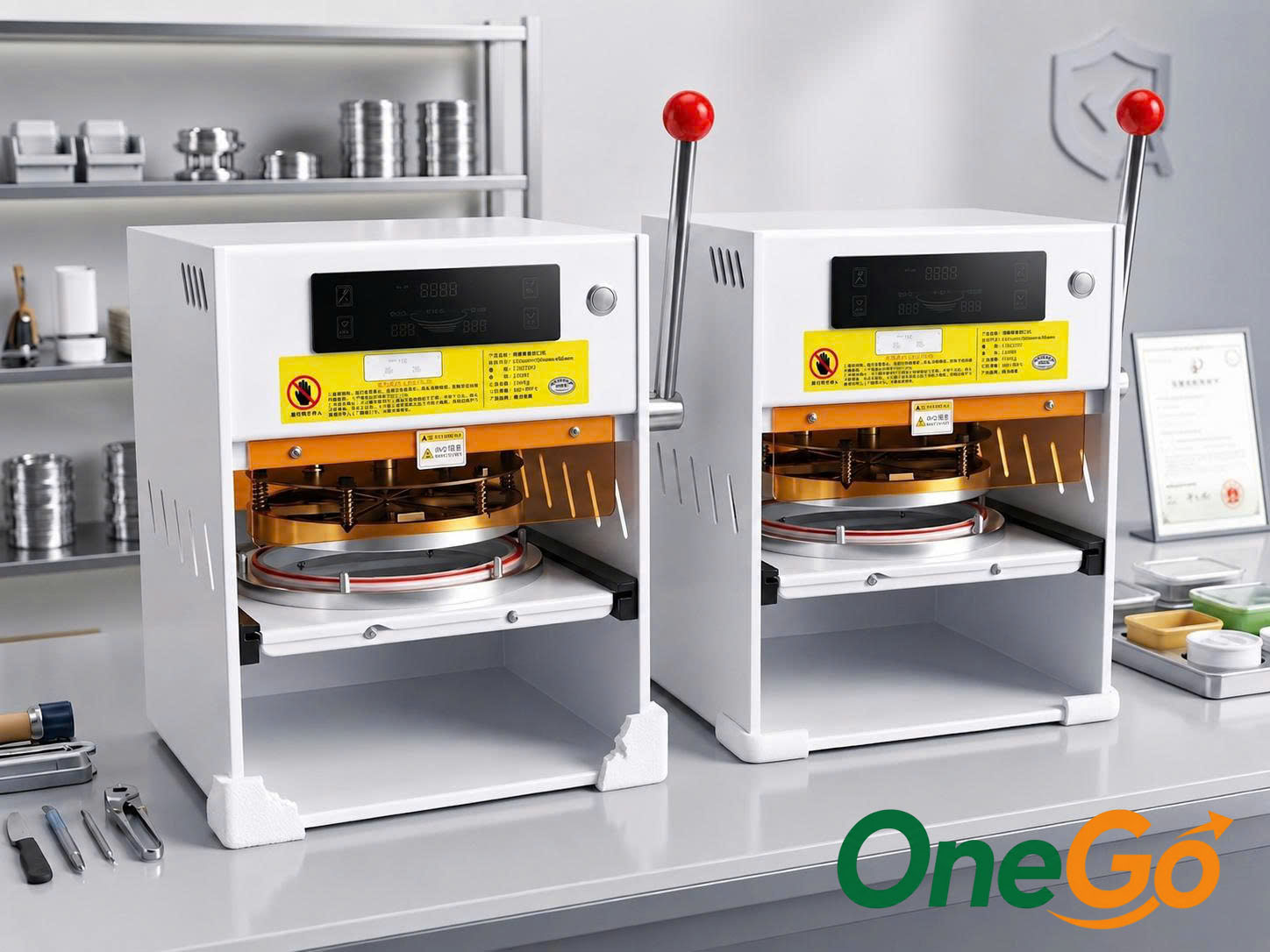 Máy ép seal nhôm bán tự động