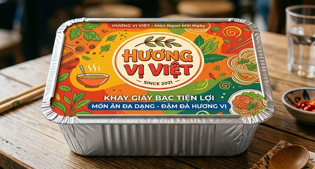 In nắp bìa khay nhôm