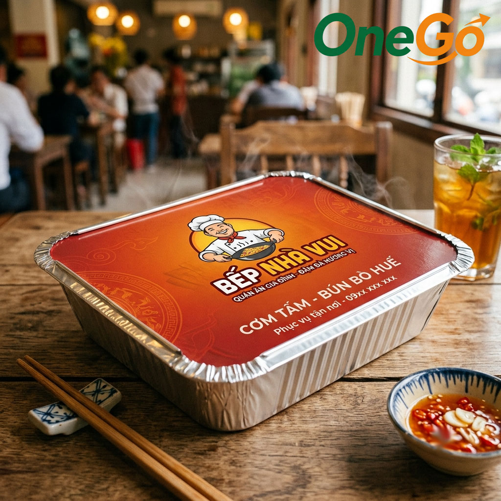 In nắp bìa khay giấy bạc