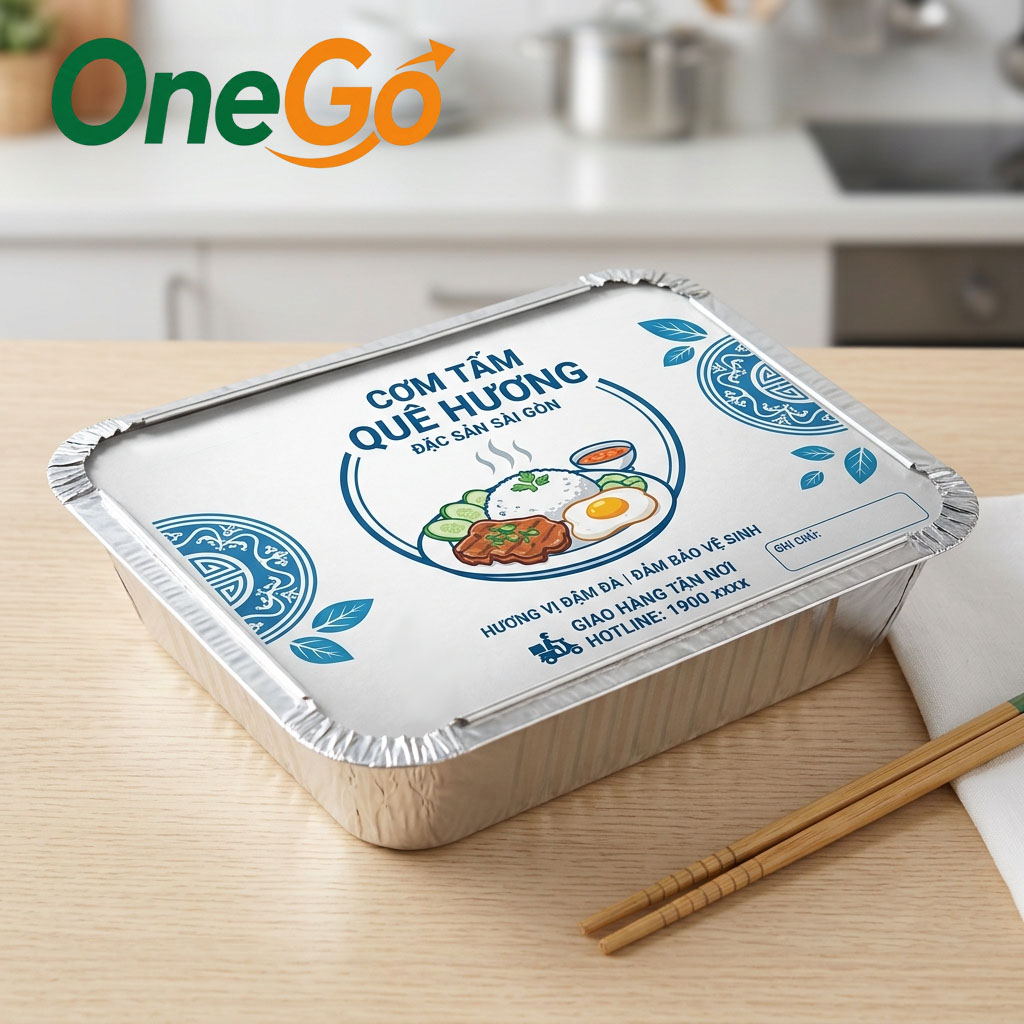 In nắp bìa khay giấy bạc