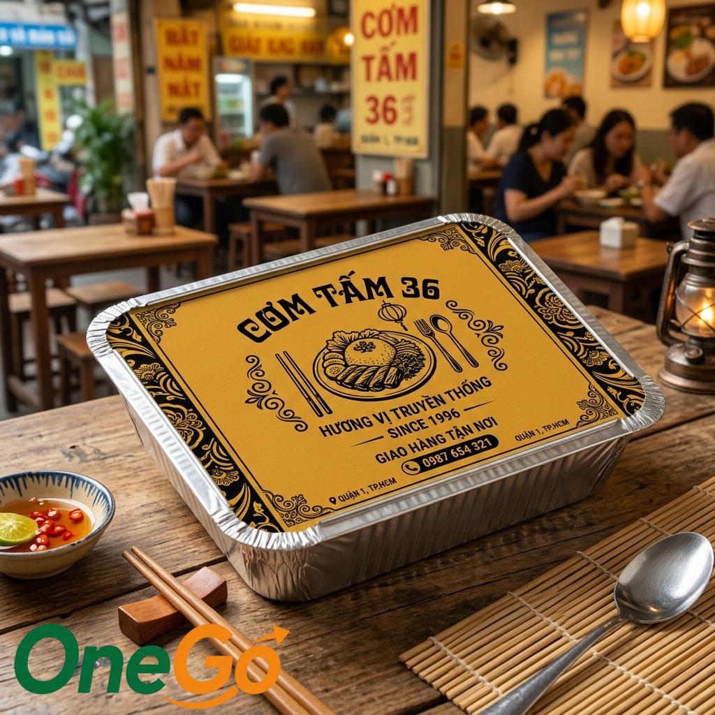 In nắp bìa khay giấy bạc