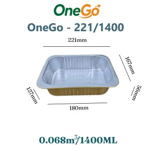 Hộp nhôm thực phẩm 1400ml