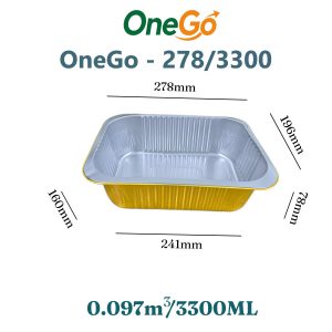 Hộp nhôm thực phẩm 3300ml