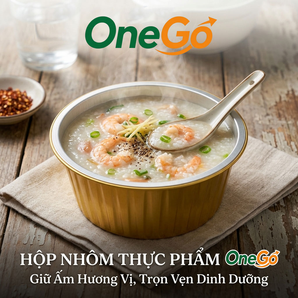 Hộp nhôm thực phẩm đựng cháo