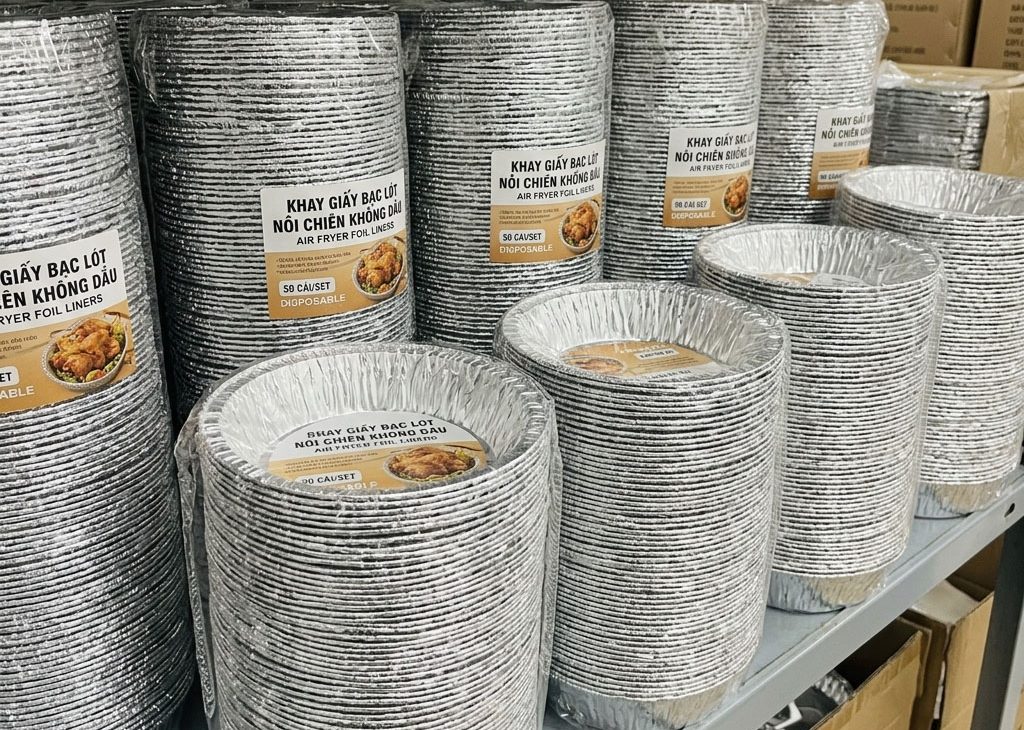 Mua khay giấy bạc lót nồi chiên không dầu tại Hà Nội