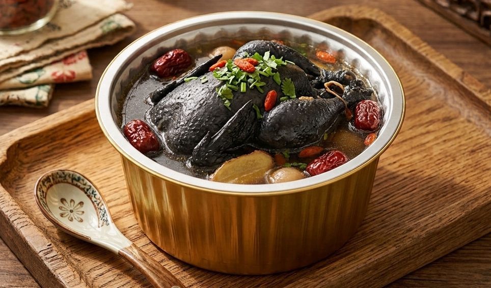 Hộp nhôm tròn đựng gà tần
