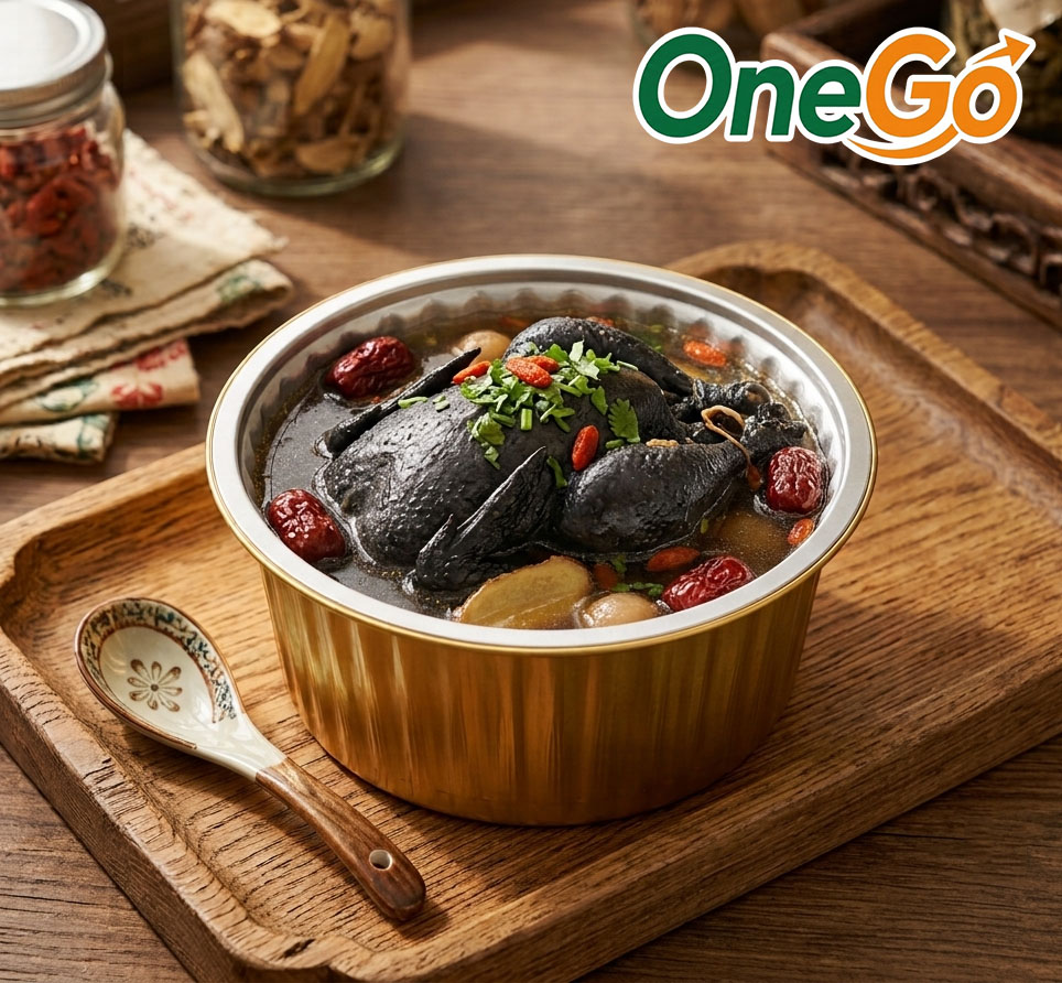 Hộp nhôm tròn đựng gà tần