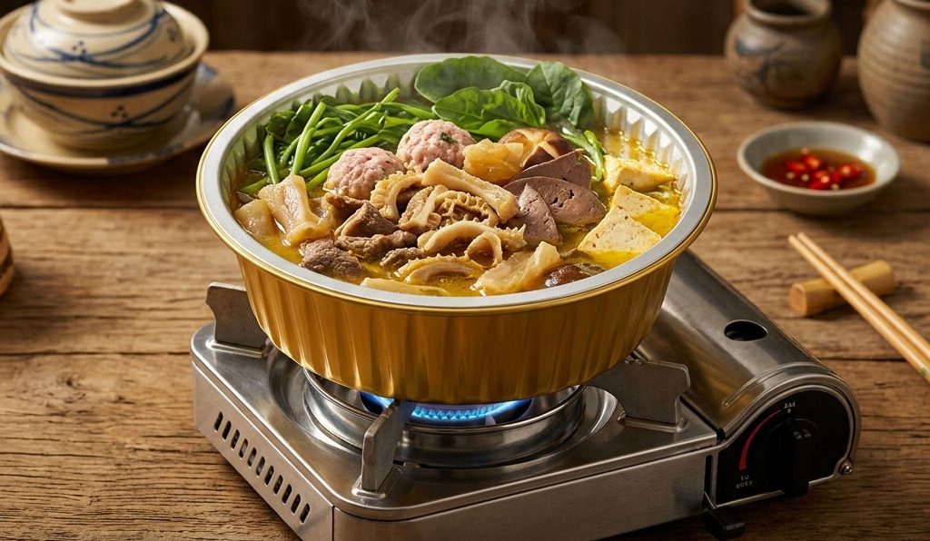Hộp nhôm đựng lẩu lòng bò