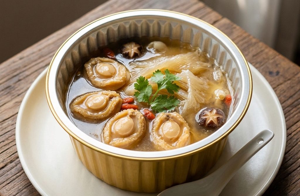 Hộp nhôm tròn đựng súp bào ngư