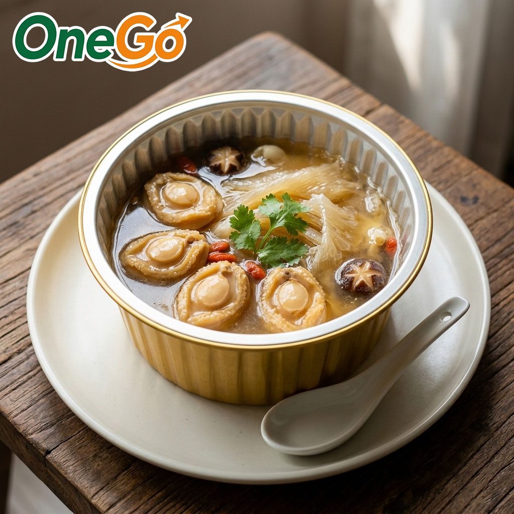 Hộp nhôm tròn đựng súp bào ngư