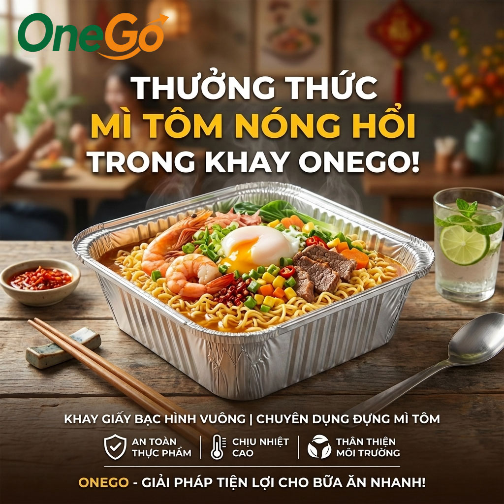 Khay nhôm đựng mì tôm