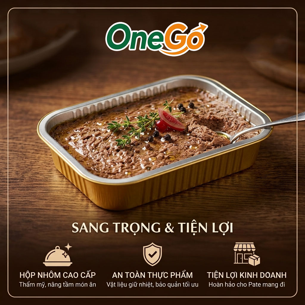 Hộp nhôm thực phẩm đựng pate