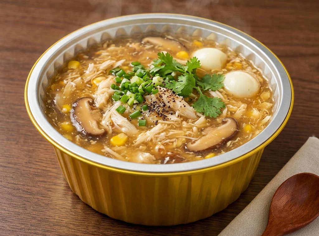 Hộp nhôm tròn đựng súp cua