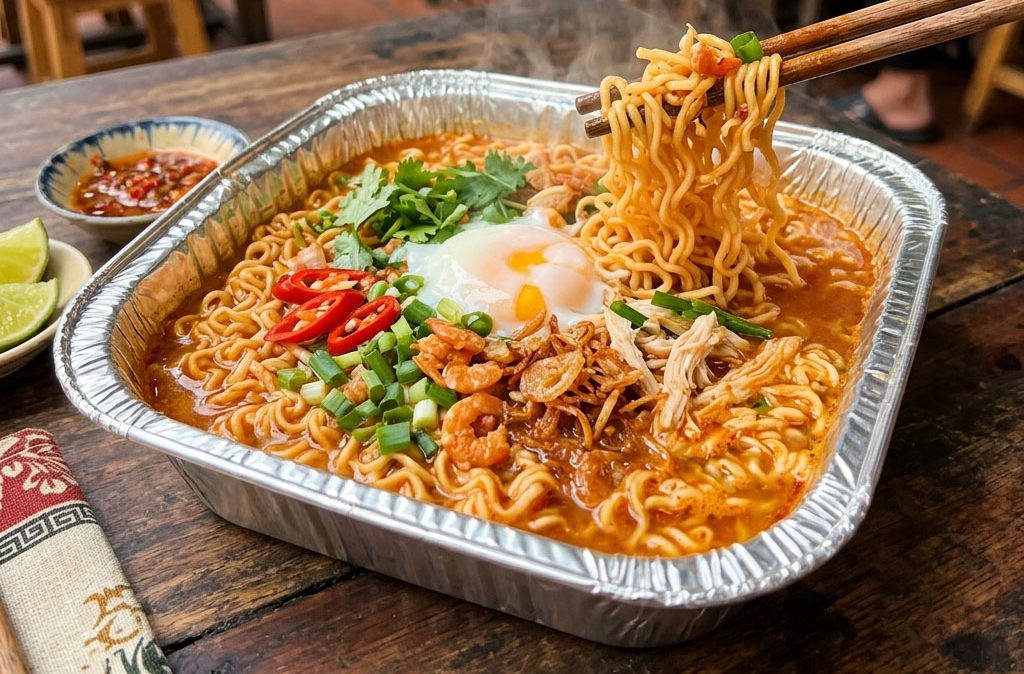 Khay nhôm đựng mì tôm