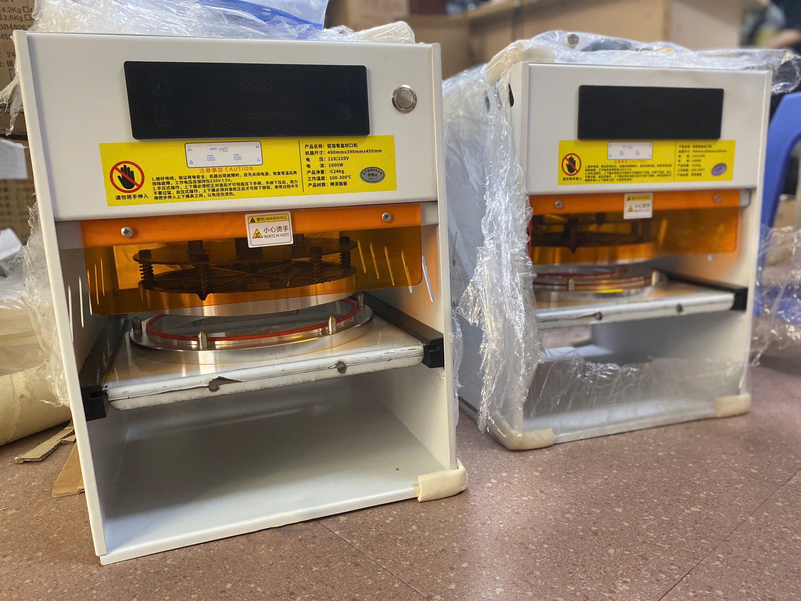 Máy ép nắp seal hộp nhôm thực phẩm