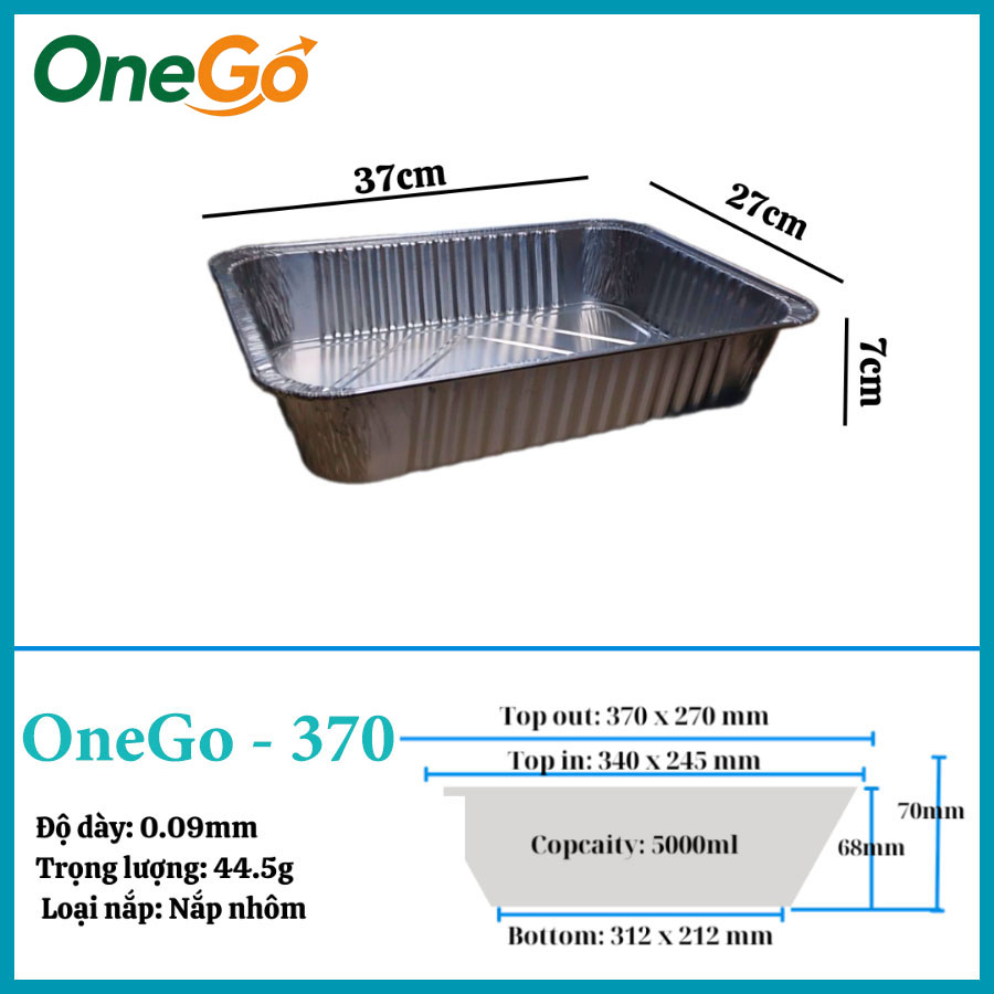 Khay giấy bạc đựng hải sản 5000ml