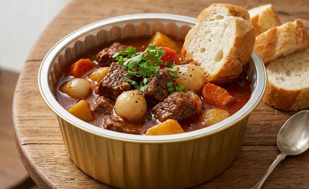Hộp nhôm đựng bò sốt vang