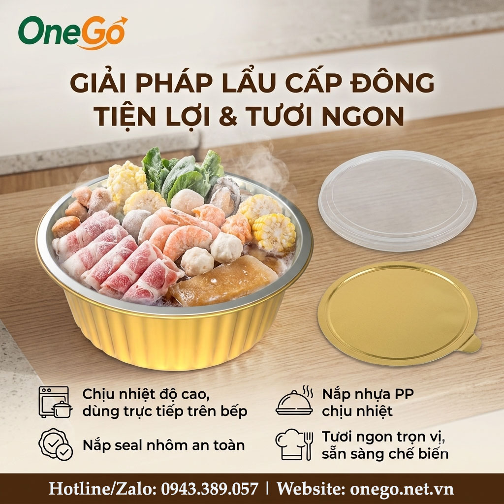 Hộp nhôm đựng lẩu cấp đông